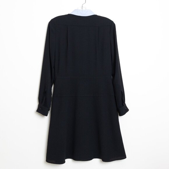 Coach 1941 Black Button Front Collared Shirt Dress Work - Picture 3 of 13